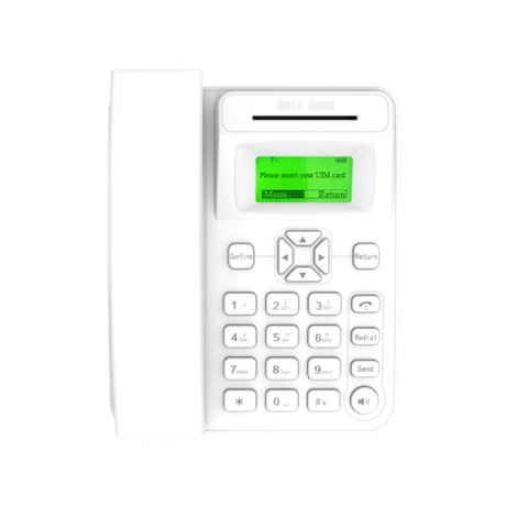 White Housing Indoor Payphone Supports Card Swipe/insert Calls