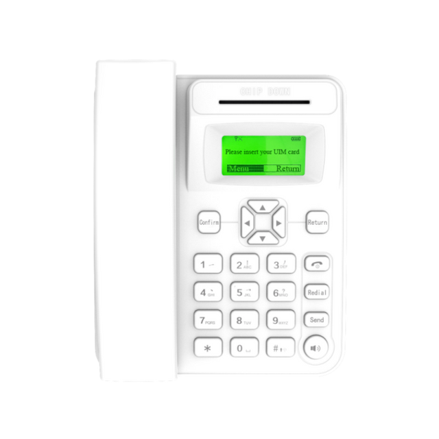 White Housing Indoor Payphone Supports Card Swipe/insert Calls