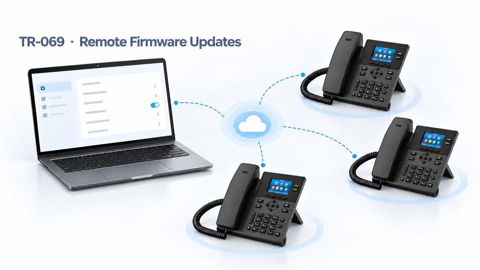 KAER KS31 SIP phones with TR-069 remote configuration and firmware updates
