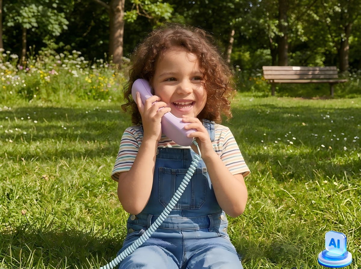 kid using simple phone instead of smartphone(1)