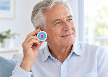 Senior-man-listening-to-HTK01-voice-updates