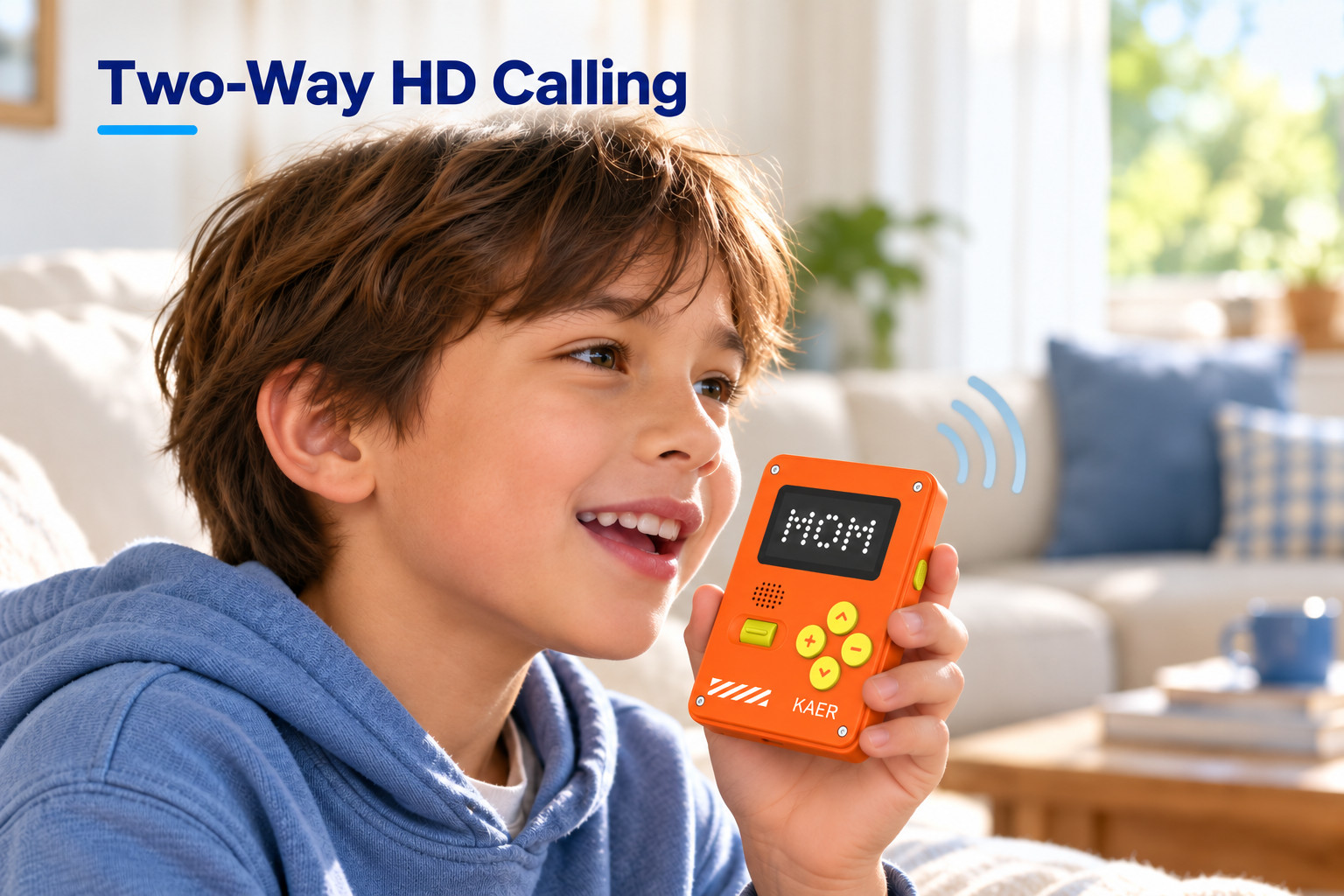 Child-using-the-KAER-KXS18-for-two-way-HD-calling