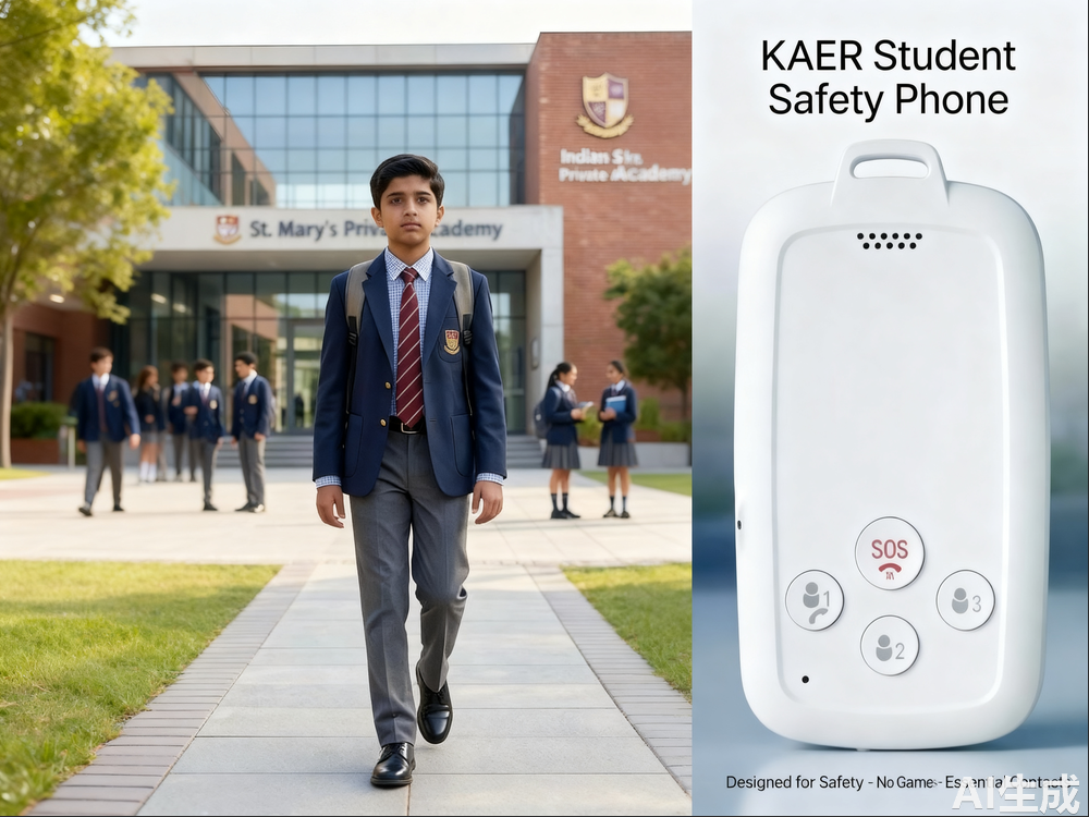 India school cell phone ban banner showing student safety phone solution for private schools.png