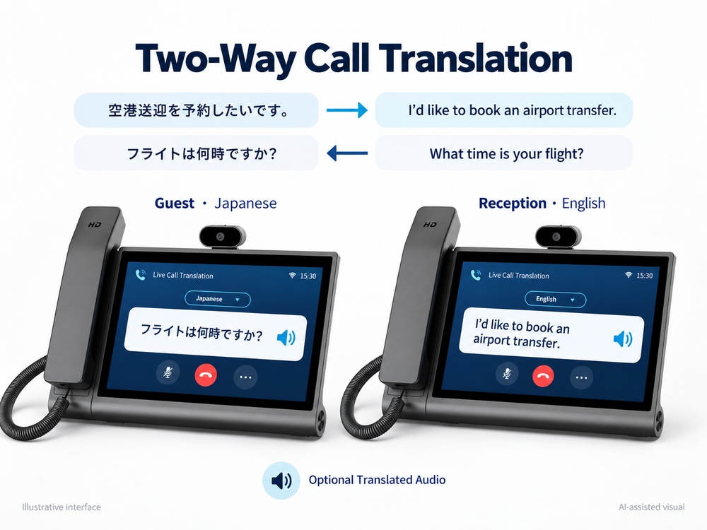Android Hotel Phones with Two-Way Call Translation | KAER